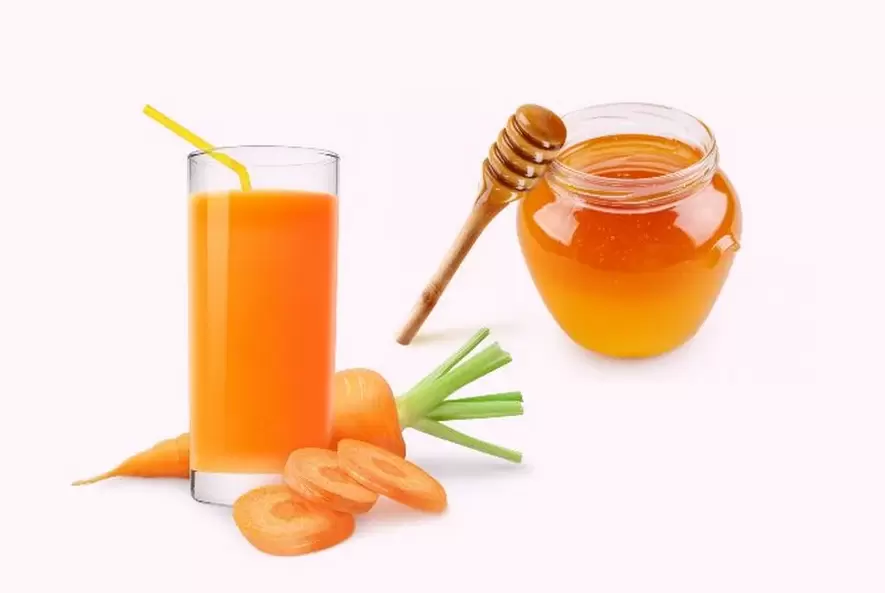 carottes et miel pour le rajeunissement de la peau